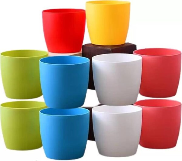 Multi colours glossy pots - Image 2